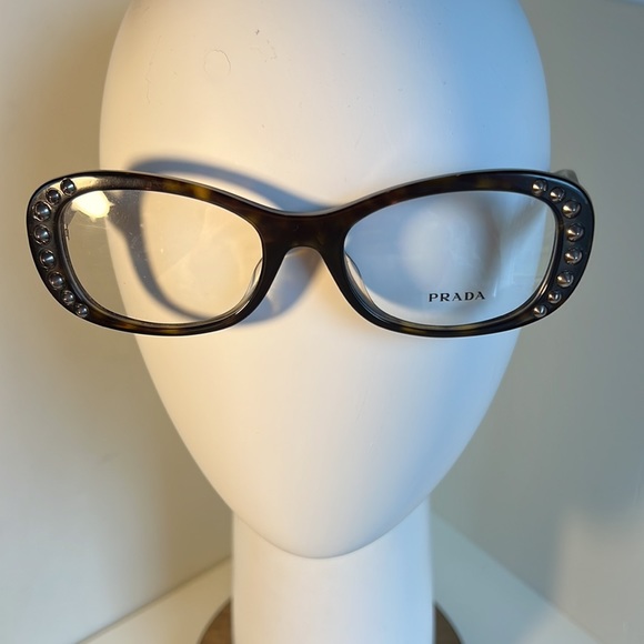 Prada tortoise frames with studs and case-new with shop lenses - Picture 3 of 10